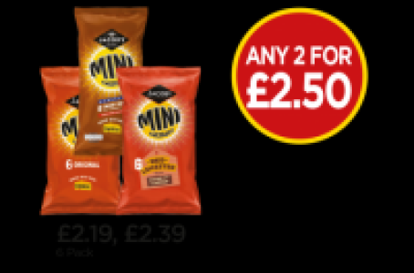 Budgens  Mini Cheddars Original, BBQ, Red Leicester