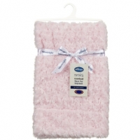 BMStores  Silentnight Rosebud Faux Fur Baby Blanket - Pink
