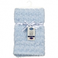 BMStores  Silentnight Rosebud Faux Fur Baby Blanket - Blue