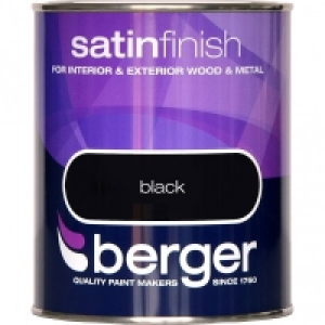 Berger Satin Sheen Black 750ml