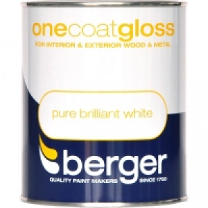 Berger One Coat Gloss PB White 750ml