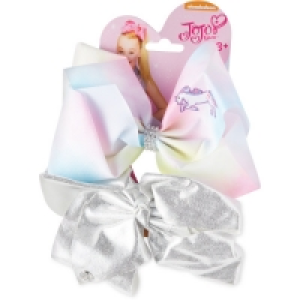 JoJo Siwa Rainbow/Silver Bow