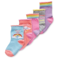 Aldi  Rainbow Baby Socks 5 Pack