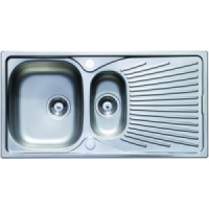 Wickes 1 1/2 Bowl Luxe Reversible Kitchen Sink Pack Stainles £215.00