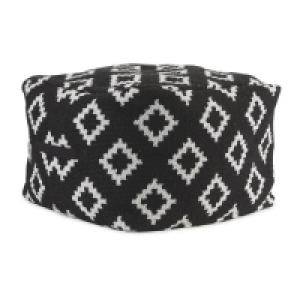 Black/White Diamond Bean Cube