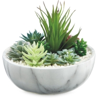 Aldi  Artificial Plant in Marble Style Pot