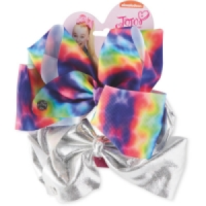 JoJo Siwa Silver/Tie Dye Bows