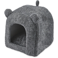 Aldi  Grey Cat Bed With Ears