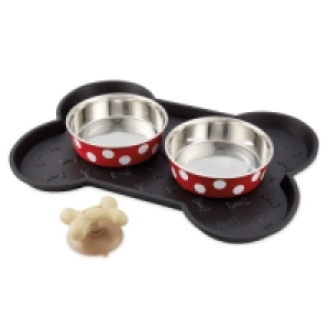 Red Spot Pet Bowl Bundle Large