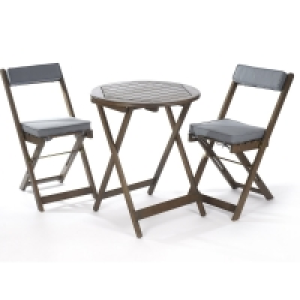 RobertDyas  Greenhurst Raffles Bistro Set with Cushions - Grey