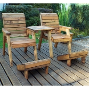 Charles Taylor Deluxe Wooden Lounger Set - Straight £199.99