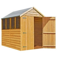 RobertDyas  Shire Overlap 5ft x 7ft Wooden Apex Garden Shed