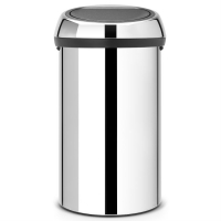 RobertDyas  Brabantia Extra Large 60L Touch Bin - Brilliant Steel
