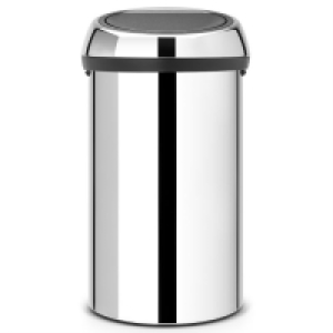 RobertDyas  Brabantia Extra Large 60L Touch Bin - Brilliant Steel