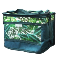QDStores  Tropical Fresh Beach Picnic Cooler Bag 10 Litre - Leaf Desig