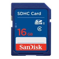 Overclockers Sandisk Sandisk 16GB SDHC Class 4 Flash Memory Card