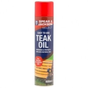 BMStores  Spear & Jackson Teak Oil Aerosol 600ml