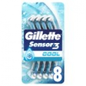 Sensor3 Cool Mens 3-Bladed Disposable Razor 8 Pack £5.00
