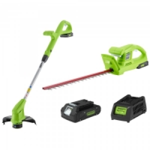 JTF  Greenworks Cordless 24v Grass & Hedge Trimmer Pack