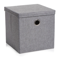 Wilko  Wilko 30 x 30cm Charcoal Weave Storage Box