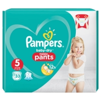 Wilko  Pampers Baby Dry Size 5 Dry Pants 33 pack