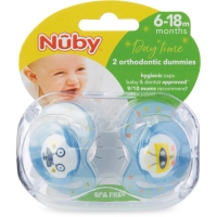 Aldi  Blue Robot Soothers 2 Pack 6-18M