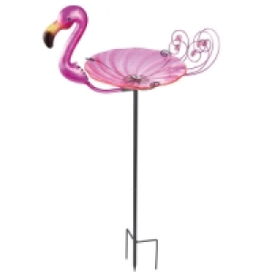 Bird Box Flamingo Bird Bath