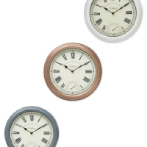 Outdoor Wall Clock And Thermometer