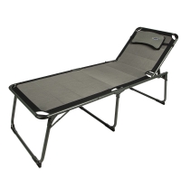 RobertDyas  Quest Ragley Pro Lounge Chair with Side Table - Silver/Black