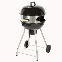 RobertDyas  Flamemaster Kettle 18-inch BBQ with Pizza Oven Extension Kit