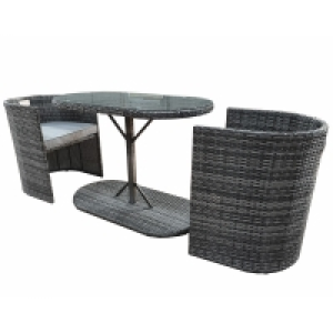 RobertDyas  Monaco Nesting Bistro Set - Grey