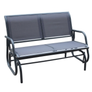 RobertDyas  Charles Bentley 2-Seater Glider Rocking Bench - Grey