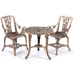 RobertDyas  Greenhurst 3-Piece Rose Armchair Patio Set - Antique Bronze