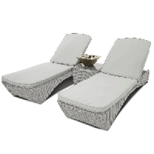 RobertDyas  Maze Rattan Oxford Sun Lounger Set