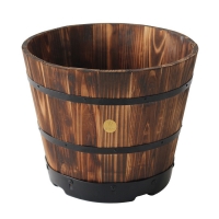 RobertDyas  VegTrug Wooden Barrel Planter Small