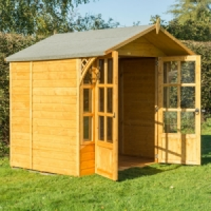 RobertDyas  Rowlinson Eaton Honey-Brown Summerhouse - 7 x 5