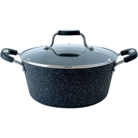 RobertDyas  Scoville 24cm Non-Stick Stockpot with Glass Lid