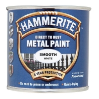 RobertDyas  Hammerite Smooth White Paint - 250ml