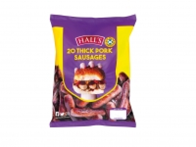 Halls 20 Thick Pork Sausages