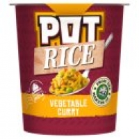 Asda Pot Rice Vegetable Curry Snack Pot