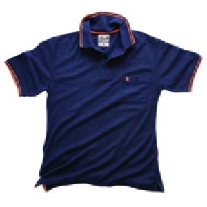 Scruffs Worker Polo T-Shirt Blue L £12.99