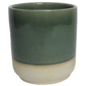 Wilko Crackle Plant Pot Dark Green 12x13cm £2.50