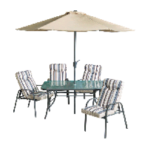 RobertDyas  Provence 4-Seater Rectangular Outdoor Dining Set with Paraso