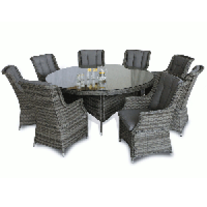 RobertDyas  Maze Rattan Victoria 8-Seater Round Dining Set