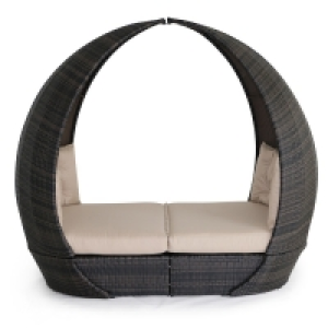 RobertDyas  Maze Rattan Tulip Daybed - Brown