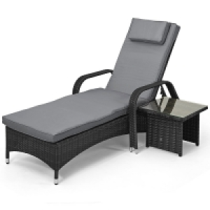 RobertDyas  Maze Rattan Florida Sun Lounger Set - Grey