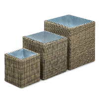 RobertDyas  Maze Rattan Winchester Square Planters