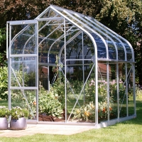 RobertDyas  Vitavia Orion Horticultural Glass Greenhouse with FREE Base 
