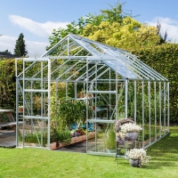 RobertDyas  Vitavia Phoenix Horticultural Glass Greenhouse with FREE 2 T