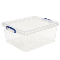RobertDyas  Really Useful 17.5L Nestable Storage Box - Clear
